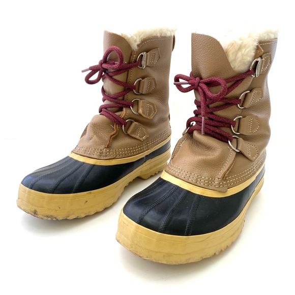 Sorel Women’s Tan Manitou Utility Snow Boots - Picture 8 of 11